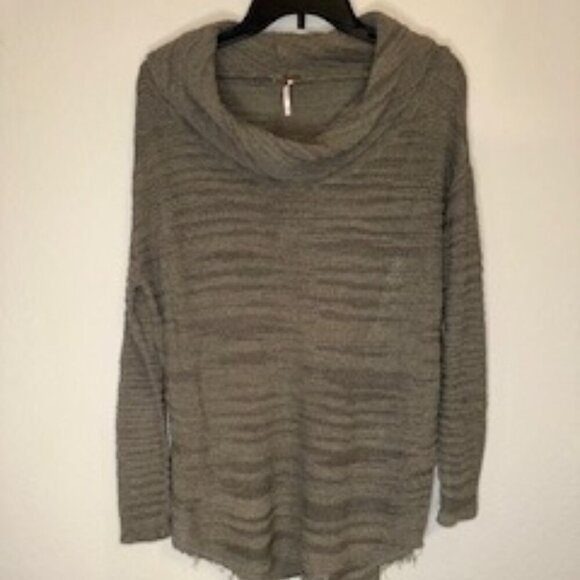 Free People Reunion Slubby Drape Cowl Neck Sweater - Bundle - Picture 2 of 8